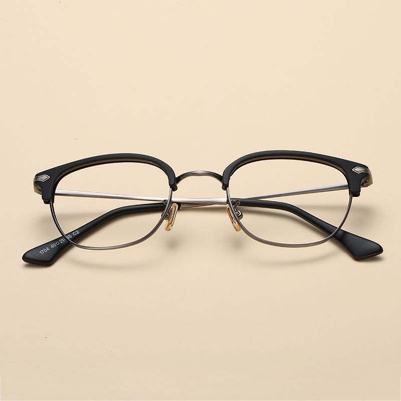 眼镜框男女小脸韩版复古潮小框近视光学眼镜半框眼镜架女超轻细腿
