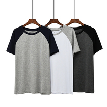 Thin summer pyjamas mens 2020 short sleeve blouses Modales home clothes middle-aged dad casual t-shirt