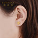 Safir four-leaf clover gold earrings 999.9 pure gold earrings new products show big gold earrings pure gold holiday gifts Safir four-leaf clover gold earrings 999.9 pure gold earrings new products show big gold earrings pure gold holiday gifts