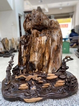 Myanmar De Bai Lao Keng old seed material tree jade rough collection strange stone modeling stone Lucky town house hall ornaments