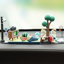 Japanese car ornaments cat car interior creative doll cartoon cute car center console hand furnishings women