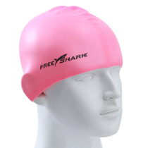 European shark swimming cap mens and womens plain silicone swimming cap comfortable non-le head solid color fashion professional swimming cap