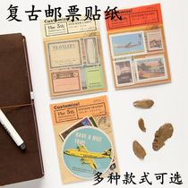 Handbook sticker retro stamp label sticker diary Han Feng hand account decorative paper photo album travel book decorative sticker