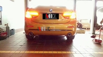 BMW new 1 series 1 series 118 120 116 modified valve exhaust pipe double out four out sports car sound modification