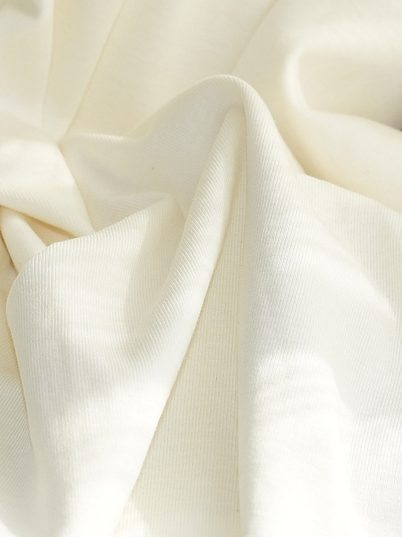 纯棉针织宝宝a类贴身白色细螺纹面料婴儿t恤连体服装内裤内档布料