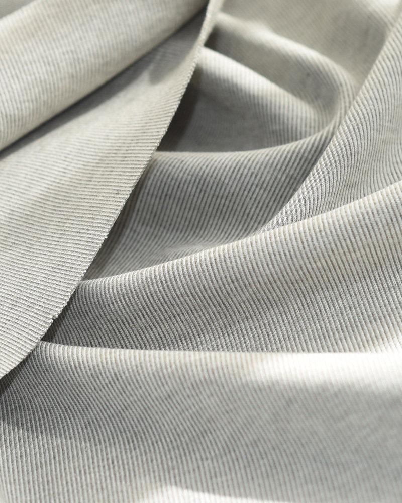 纯棉针织宝宝a类贴身白色细螺纹面料婴儿t恤连体服装内裤内档布料