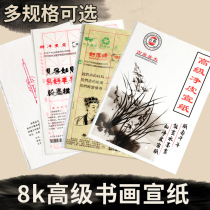 Calligraphy and painting Rice paper 8k Raw Xuan calligraphy Chinese painting practice teaching rice paper Calligraphy and painting works paper net skin cooked rice paper