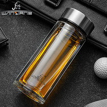 Vientiane double-layer glass high temperature resistant womens office Cup High Borosilicate Glass business household water Cup V123