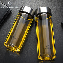 Vientiane U128 single-layer glass water cup large capacity Mens office Cup high temperature U127 drinking water Cup U129