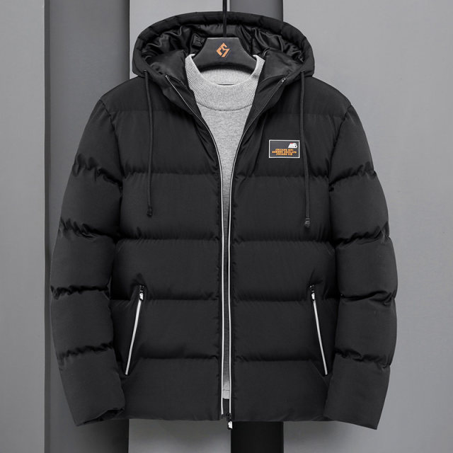 Cotton men's thickening coat 2021 winter new trend Slim down cotton clothes winter casual loose cotton jacket Cotton men's thickening coat 2021 winter new trend Slim down cotton clothes winter casual loose cotton jacket