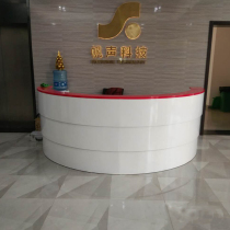 High-end front desk paint hotel reception front desk company welcome desk bar game company consultation desk cashier desk