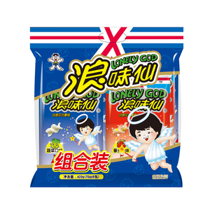 旺旺浪味仙70g*6薯片批发整箱零食大礼包小吃蔬菜味混合装包邮