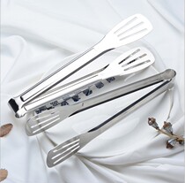 Stainless steel bread clip steak steamed bread clip food clip barbecue clip thick Korean food clip