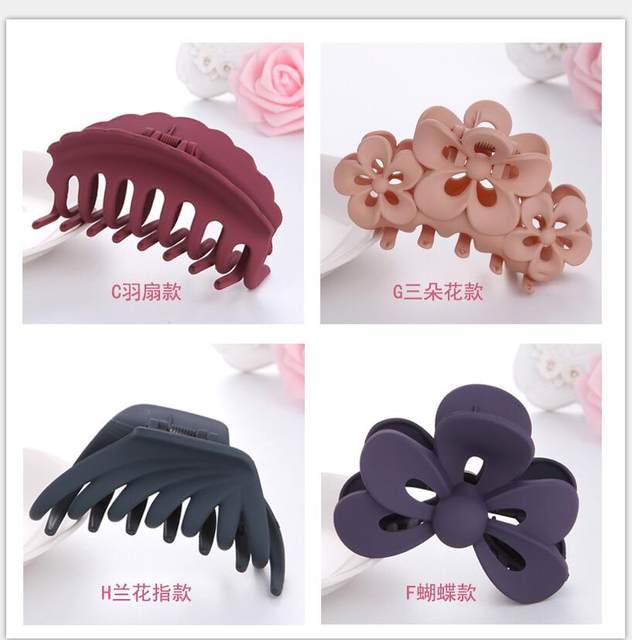 ເຄຶ່ອງຜົມຂະໜາດໃຫຍ່ hair clip large size hair clip Korean version frosted simple hair clip bath plate hair clip ponytail clip hair accessory