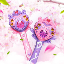 F4 children automatic fairy magic wand bubble machine music blowing bubble sailor electric bubble gun toy
