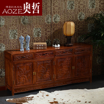Aozhe classical mahogany furniture porch shoe cabinet Chinese foyer locker hedgehog red sandalwood antique furniture G25