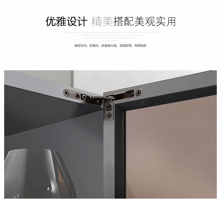 salice意大利萨郦奇air天地铰链阻尼缓冲推弹静音橱柜门木门铝框