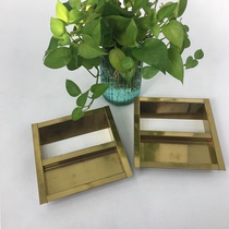 Four rhombus stainless steel trash can head accessories Hotel marble ashtray with ashtray titanium lid