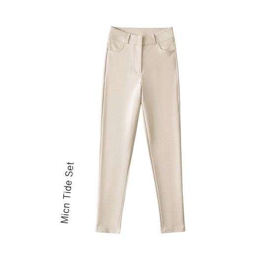 Basic elastic slim trousers, peach hips, high waist, small feet pants, slim tights, legs, nine-point pants
Basic elastic slim trousers, peach hips, high waist, small feet pants, slim tights, legs, nine-point pants