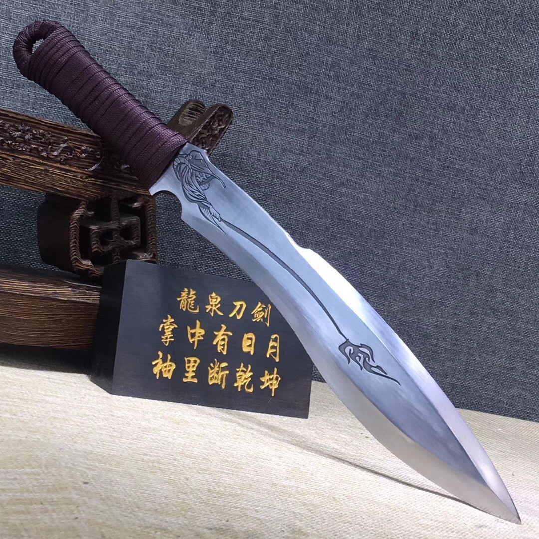 龙泉一体刀具户外车载防身刀剑唐汉剑宝剑锰钢刀剑短剑兵器未开刃_7折