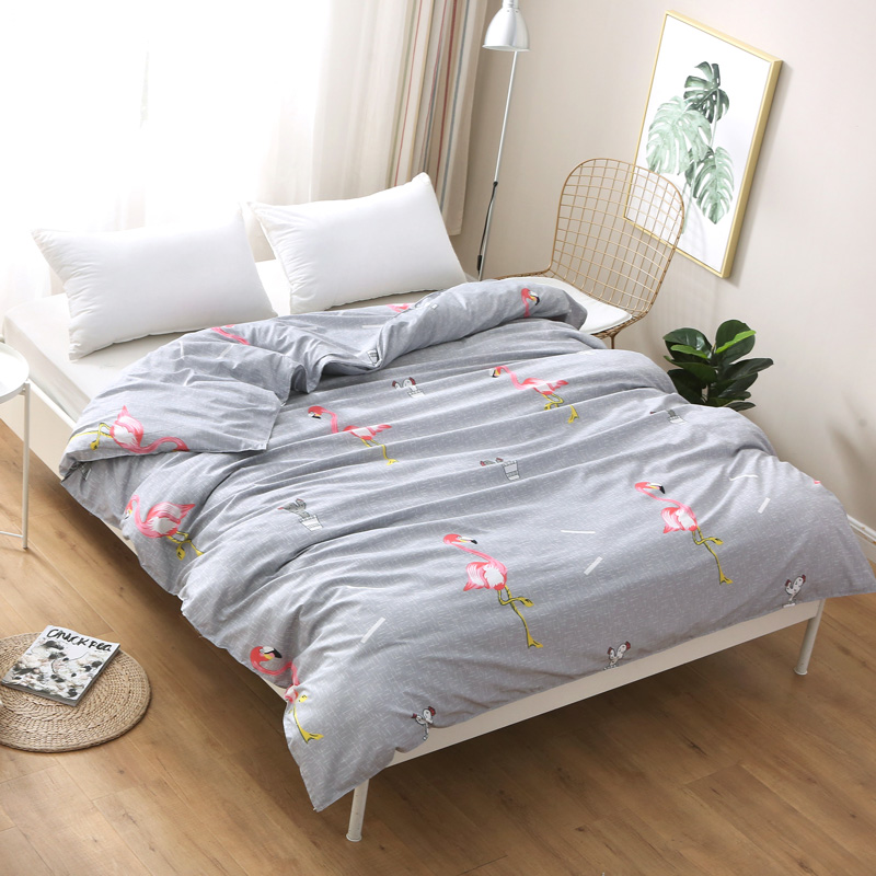 washed quilt cover single student dormitory single 1.5 bed double 200*230 meter cartoon cotton cloth plus quilt cover