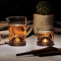 Day Style Mountain Type Thickened Glass Public Cup Fair Cup tea Tea Cup Tea Cup Home Creative Glass Tea Cup Tasting Cup