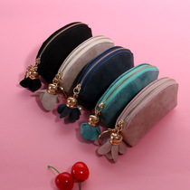 Korean cute fresh small wallet coin bag coin bag female student mini short hand zipper wallet