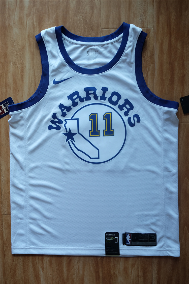 【cow cow体育】勇士 汤普森  hwc sw 复古 白袜子 球迷版 球衣