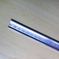 C45 aluminum rail aluminum strip with air switch special aluminum alloy guide outer card long hole thickness 1MM length 1m