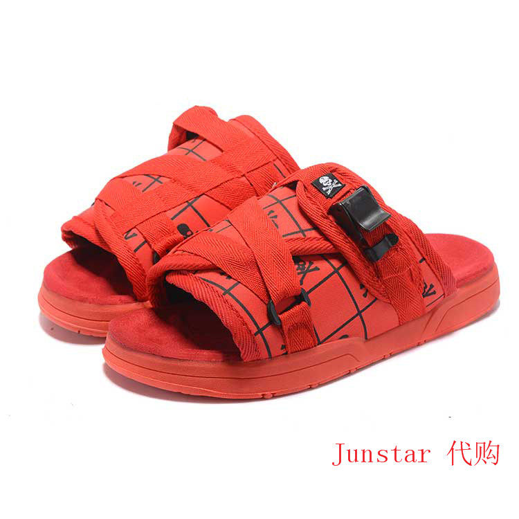 ins超火潮牌陈冠希拖鞋男潮流藤原浩clot凉鞋户外情侣款一字拖女