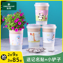 Children Planting Small Potted Nursery School Observation Mini Diy Green Plant Potted Indoor Yang Light House Plant Toy Cup