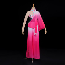 Modern Dance Glue State Rice Sprouts of Lion Dance Suit Women Peach Lee Cup Yi Monshan Fan Dancing Waist Drum Practice Kongfu Kongfu