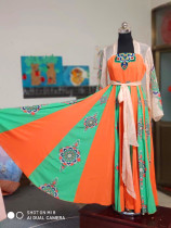 New classical dance to serve the Peach Lee Cup Drama Project Sun Can Tang Printed Dance Costume Stage Show Original Printing