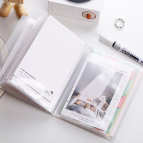 Sticker Card Handbooks Collection Booklet A6 Invoice Receipt Photo favorite to sign up for large-capacity album 40 pages