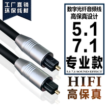 Manufacturer projector digital fiber audio line square accent amplifier DVD TV SPDIF echo wall 1 meter 2 meter