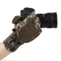 Camouflak thickened clamshell with dual-use outdoor glove for winter thickened thermal gloves