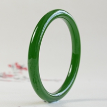 Hetian jade bracelet Jasper round bar bracelet female Hetian jade round bar bracelet Jasper Xinjiang bracelet with certificate