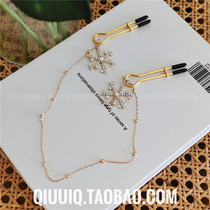 Spice Passion SM Tuning Utensils Christmas Snowflake Hot Drill Pendant Chain Tease Nipple Miller