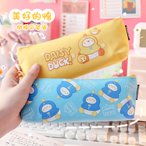 canvas pencil case ins japanese cute high looks junior high school students stationery storage bag junior high school students pencil case