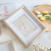 Pendulum Table Photo Frame Solid Wood Hollow Solid Mounted Specimen Picture Frame 10 Inch 8 Inch 6 Customizable Size Wash Photo Creativity