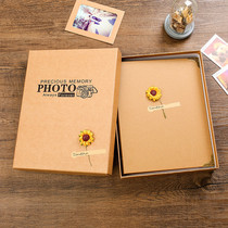 diy photo book paste handmade sunflower couple baby family album commemorative gift