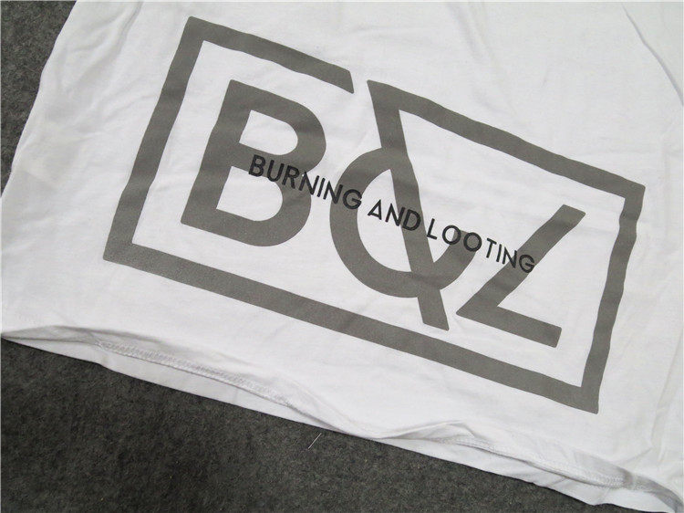 欧洲流行高街潮牌素款反光短袖t恤tee修身长款嘻哈街舞bboy滑板_7折