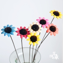 Small Sun Flowers Handmade Flowers Real Flowers Make Colorful Art Flower Arrangement Dry Flower Bouquet Shop Window Decoration With Happy Juku