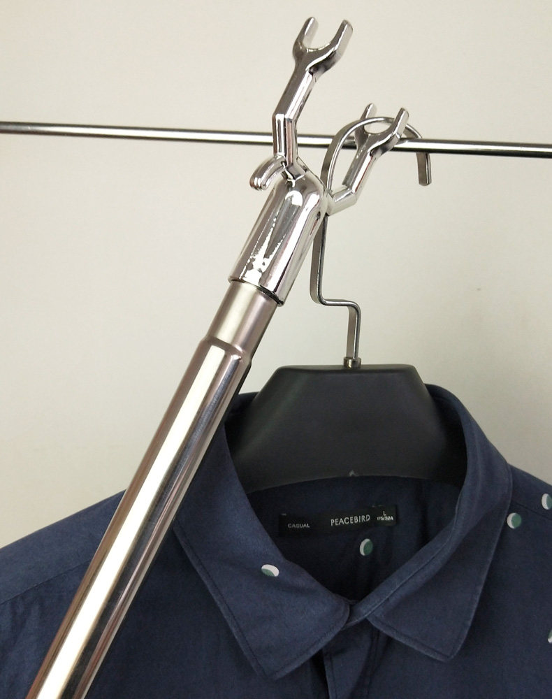 撑衣杆不锈钢衣叉家用伸缩加长衣服叉挑挂衣杆晒晾衣杆丫叉晾衣叉