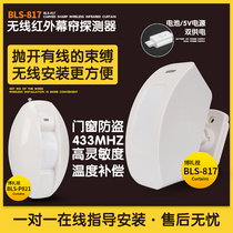 Boli Vision BLS-817 Infrared Curtain Sensor Wireless Detector Living Room Window Alarm Detector