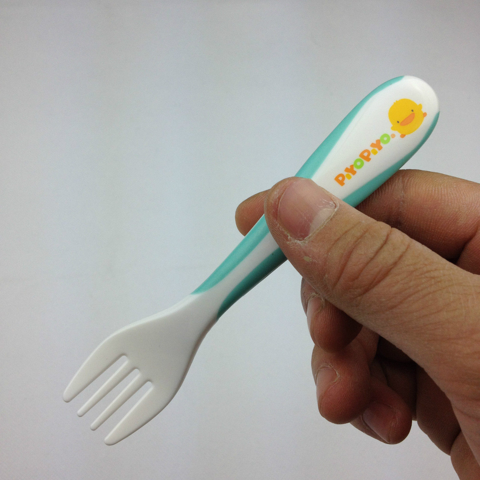 黄色小鸭双色学习汤叉组3入