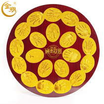 Jinshuo hand Model 20 people hand printing mud hand model multi-person signing personalized business company corporate gifts permanent preservation