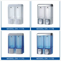 Double head soap dispenser hotel bathroom shampoo shower gel box toilet hand sanitizer box