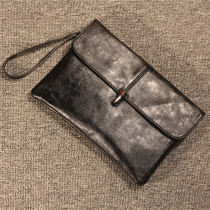 Mens handbag Korean version 2018 new trendy brand casual mens clutch bag soft leather fashion clutch bag handbag mens bag