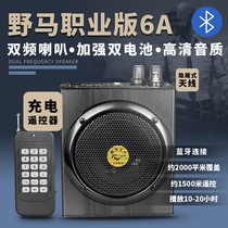 Mustang small steel gun 6A professional version field loudspeaker charging remote control bamboo multimedia audio media machine coal chicken